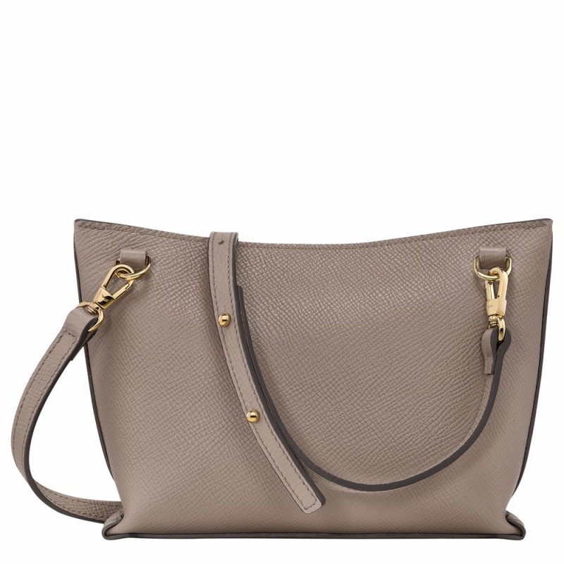 Grey Brown Longchamp Mailbox XS Women's Crossbody Bags